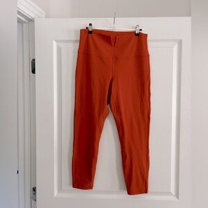 Burnt Orangw Lululemon Leggings- Worn twice